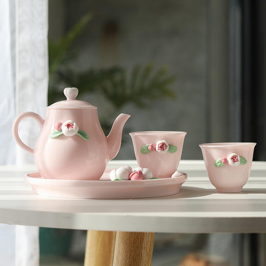 黛熹芳华捏花茶具套装 商品图8