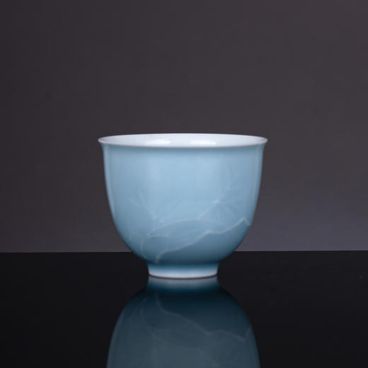 天青雕刻梅花杯 商品图3