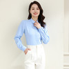 罗蒙春秋女装长袖衬衫女士修身显瘦商务通勤职业工装OL上班衬衣女 商品缩略图7