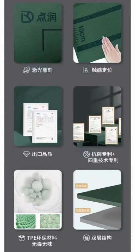 升级款新仰卧起坐专用训练垫    双层结构  双重动力回弹  防水防汗易清洗  收纳方便  一展即开  满足实用需求 商品图2