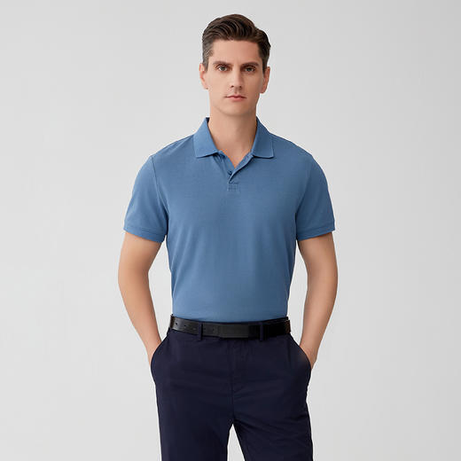 【男士纯棉衬衫T恤】23年春夏新品男士100%棉短袖商务休闲上衣 商品图0