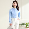 罗蒙春秋女装长袖衬衫女士修身显瘦商务通勤职业工装OL上班衬衣女 商品缩略图6