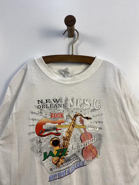 GILDAN New Orleans (新奥尔良) 摇滚、古典、爵士、R&B  短袖T恤 _SST(L)