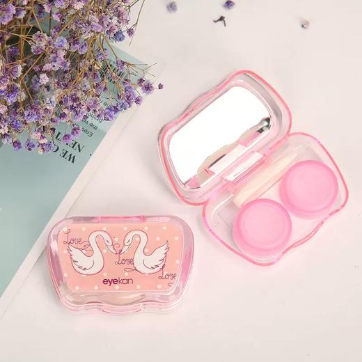 凯达卡通多色图案美瞳盒隐形眼镜盒伴侣盒双联盒8101 商品图2