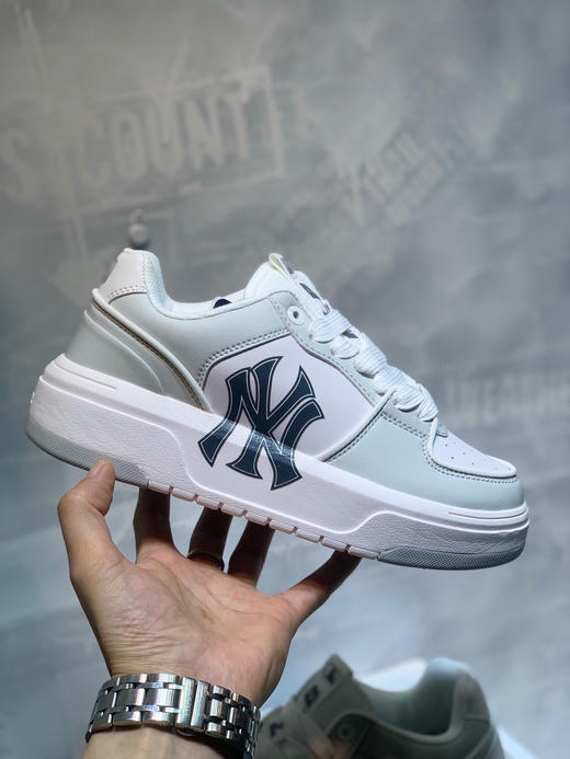 夏季特惠💰360 MLB Chunky Liner 纽约洋基队 厚底舒适板鞋 男女同款 商品图0