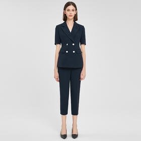 IWY/短袖西装套装女夏季高端正式场合职业装气质面试正装售楼部工作服CP13208