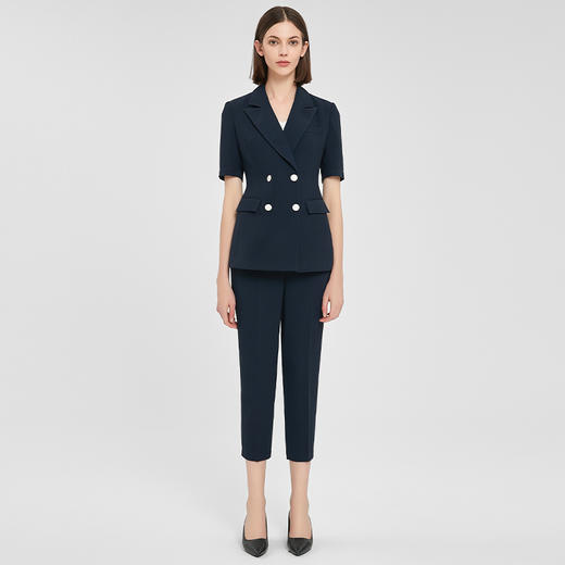 IWY/短袖西装套装女夏季高端正式场合职业装气质面试正装售楼部工作服CP13208 商品图0