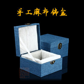 印泥缸锦盒瓷缸盒/印章盒/古玩盒/把件盒/手工锦盒