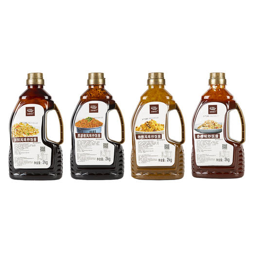 餐云炒饭酱（海鲜味、香辣味、咖喱味、黑椒味） 1瓶4斤装，一瓶做80份 商品图6