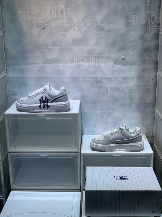 夏季特惠💰360 MLB Chunky Liner 纽约洋基队 厚底舒适板鞋 男女同款 商品图2