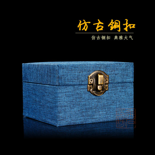印泥缸锦盒瓷缸盒/印章盒/古玩盒/把件盒/手工锦盒 商品图1