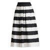 条纹拼接中长款简约修身时尚A字裙夏款松紧腰休闲半身裙MYX-88812 商品缩略图4