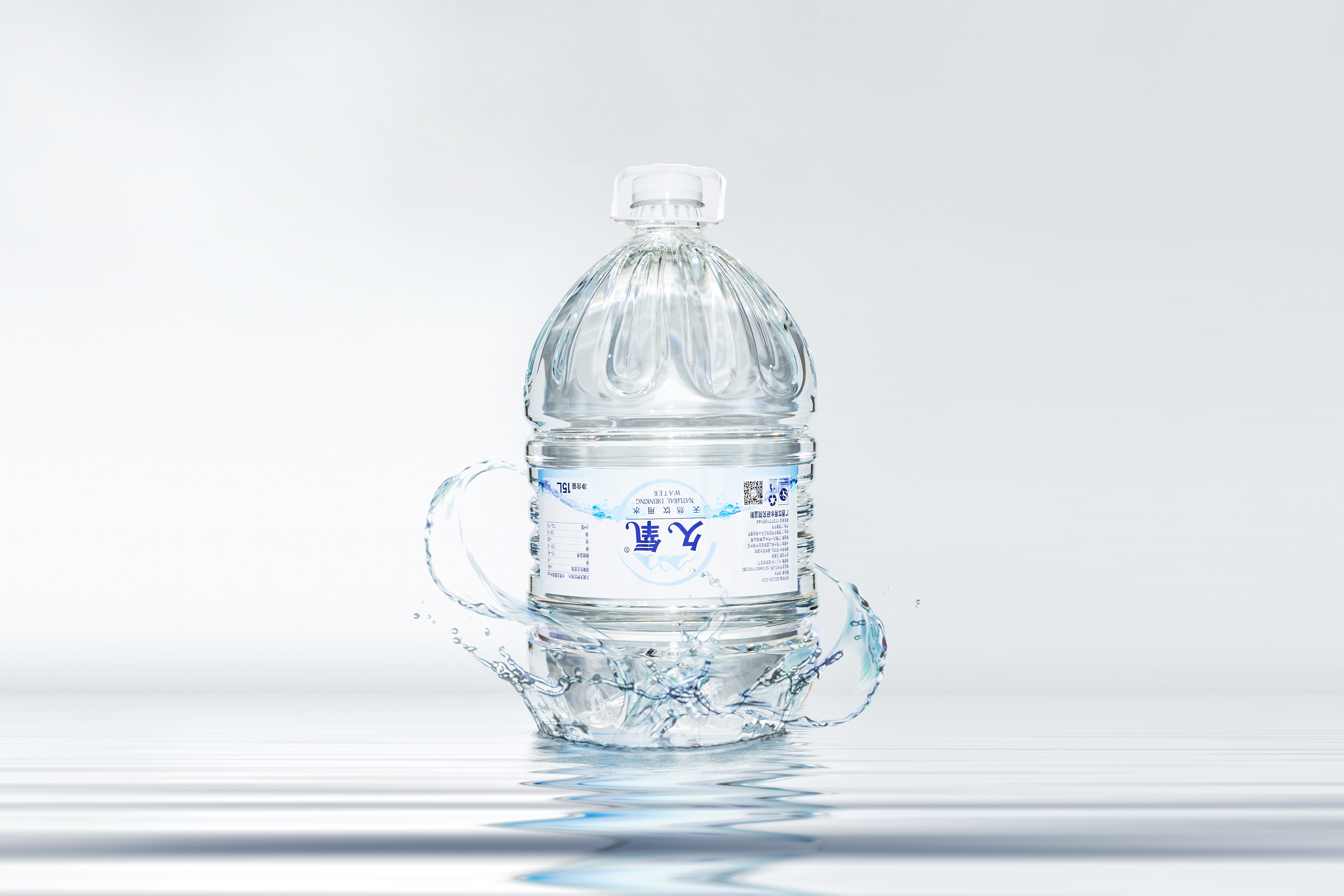 久氧天然水15L一次性桶装水5桶