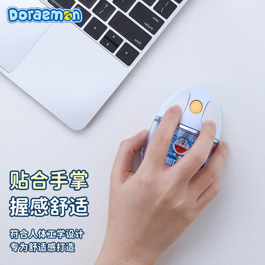 ROCK-哆啦A梦生活系列-漫画书透明无线鼠标 商品图1