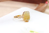 【招财纳福】天然黄翡貔貅戒指      镶嵌：18k金镶 商品缩略图3