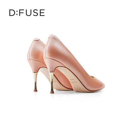 D:FUSE/迪芙斯2023秋季新品尖头金属跟简约百搭高跟鞋DF31111107 商品图6