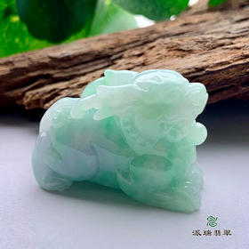 派瑞翡翠 翡翠挂件 糯种 飘花