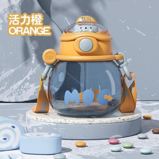 【饮水尽兴 出街时尚！网红高颜值萌趣大肚杯】一键开盖密封防漏，食品级材质耐冷耐热，开盖防喷，夏季运动水杯儿童吸管杯大容量便携塑料杯粉丝专属 商品图4