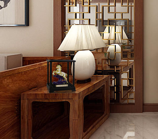 【彼达思】24K金箔画 小黑木橱窗-马到成功（新） 商品图2