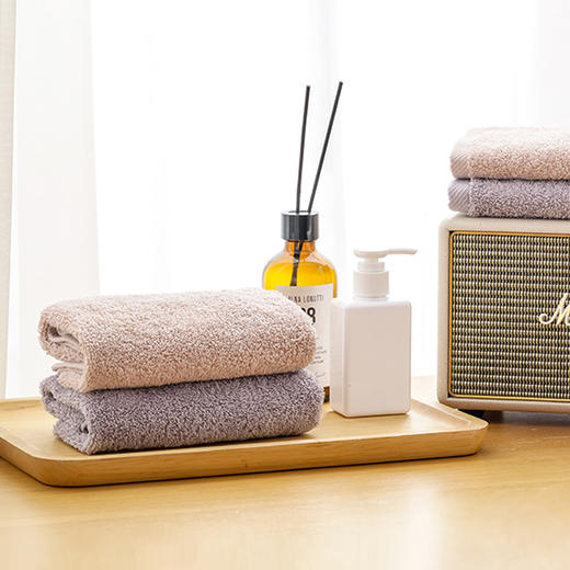 HLE45723-N 瑞颜二面巾二方巾礼盒 颜色随机 商品图2