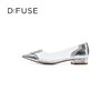 D:FUSE/迪芙斯秋季新品透明方形钻扣尖头平底单鞋DF31111156 商品缩略图1