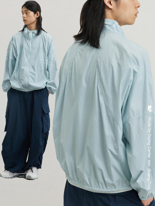 CryingCenter 清透蓝奶油白轻盈感运动宽松防晒凉感外套 哭喊中心 商品图3