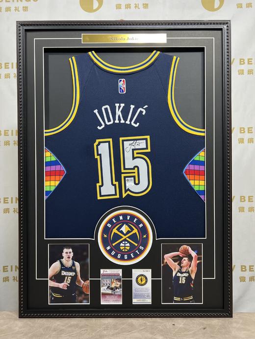 收藏系列 约基奇 掘金队15号75周年 亲笔签名球衣 商品图1