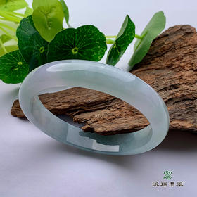 派瑞翡翠 翡翠手镯 糯种 飘花