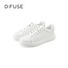 D:FUSE/迪芙斯2023春季新款羊皮圆头烫钻小白鞋休闲板鞋DF31112293 商品缩略图2