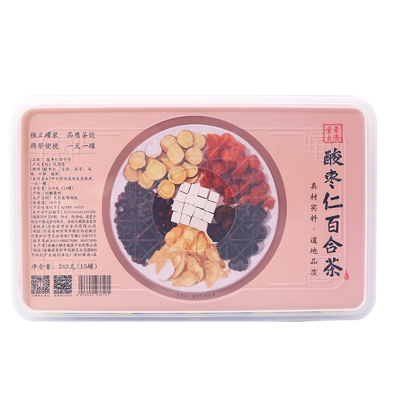 酸枣仁茯苓百合睡眠茶  喝出好睡眠 15罐/盒