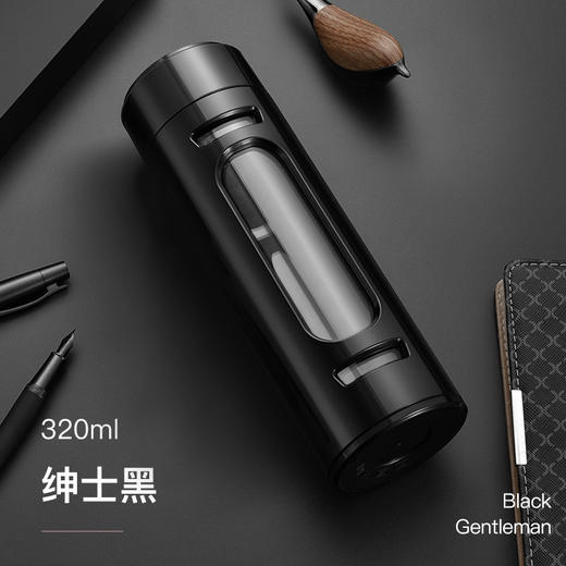 【内层玻璃 外层防护❗️便携式大容量玻璃杯】防烫隔热防摔pp防护，自带茶隔设计密封防漏，摔落不易碎，吊带男女办公室商务泡茶礼品大肚塑玻水杯子粉丝专属父亲节礼物新年礼盒年货礼盒 商品图5