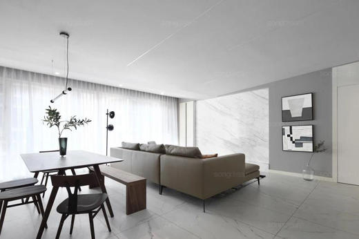 Malm 餐桌 | 台面白岩/黑岩可选，脚架胡原/橡黑/水洗白可选，详询客服 商品图3