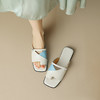 法式低跟夹趾海边沙滩拖鞋，女夏外穿新款外出平底气质套趾凉拖HBP-5352 商品缩略图2