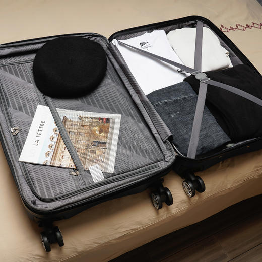 银座新款扩展伸缩维大容量ABS拉链箱9123-ET 商品图3