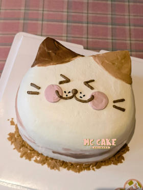 猫咪手绘蛋糕