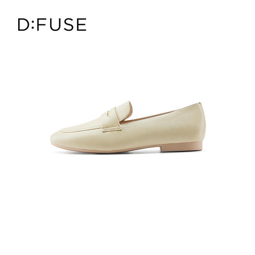 D:FUSE/迪芙斯春季新品圆头素面简约百搭乐福鞋单鞋DF31112018 商品图3