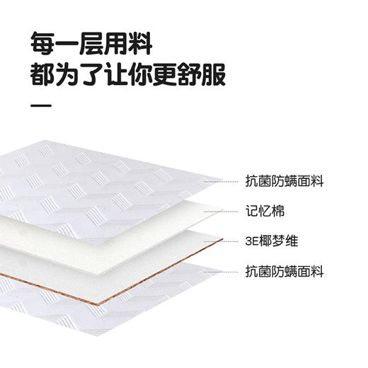 喜梦宝床垫椰棕床垫硬垫护脊儿童薄垫榻榻米高低床环保型棕垫 商品图1