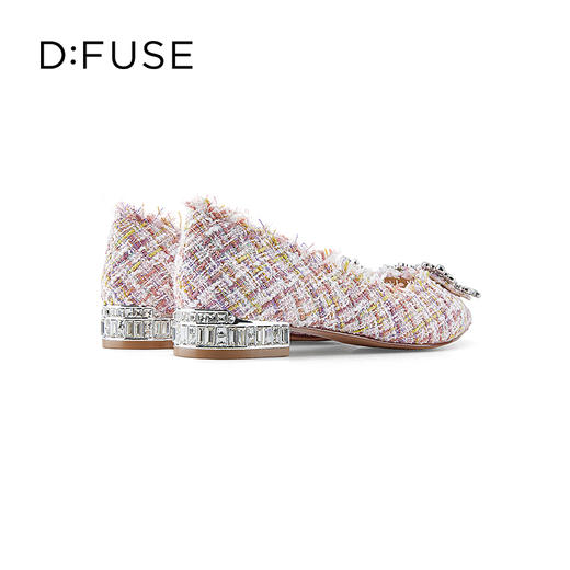 D:FUSE/迪芙斯2023春季新款尖头水钻花饰扣低跟单鞋女鞋DF31111050 商品图6