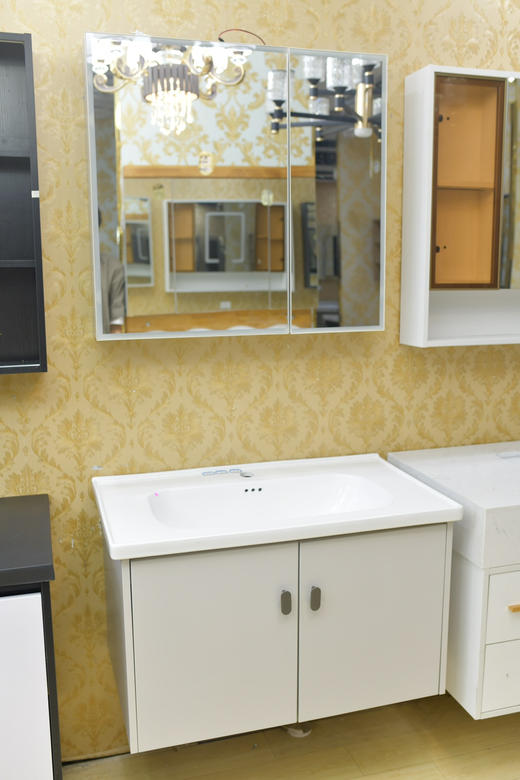 欧艺橡木浴室柜 829-100 三包装配48陶瓷盆 商品图1