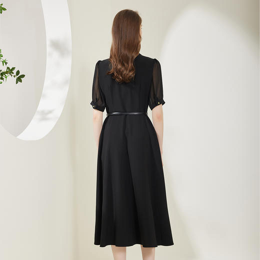 NF8S1斯尔丽瑟俪2023夏季新款拼接收腰小礼服感连衣裙 商品图1