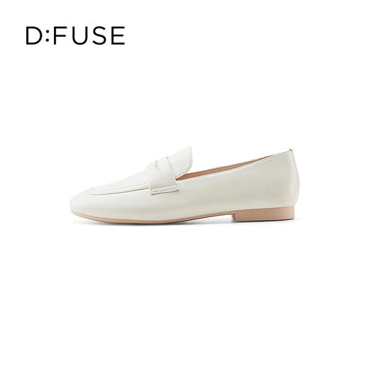 D:FUSE/迪芙斯春季新品圆头素面简约百搭乐福鞋单鞋DF31112018 商品图6