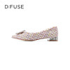 D:FUSE/迪芙斯2023春季新款尖头水钻花饰扣低跟单鞋女鞋DF31111050 商品缩略图4