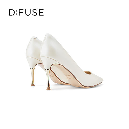 D:FUSE/迪芙斯2023秋季新品尖头金属跟简约百搭高跟鞋DF31111107 商品图3