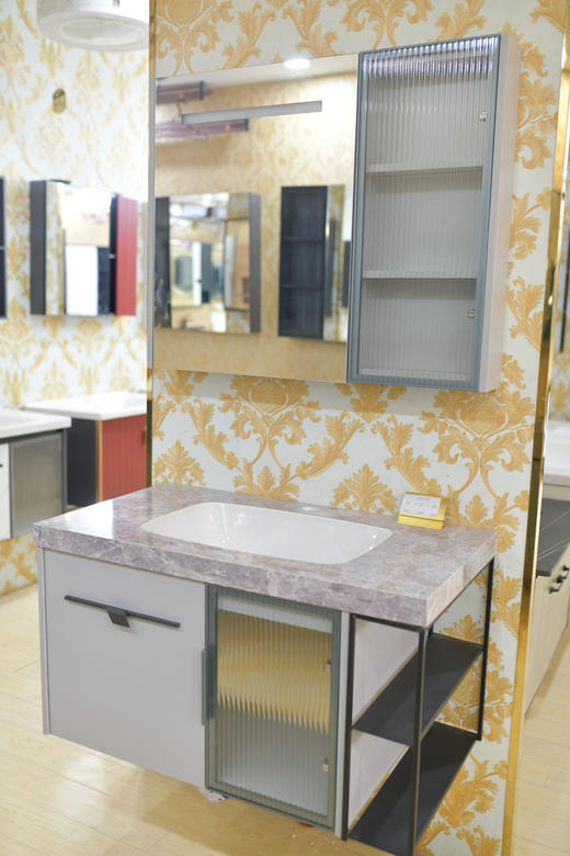 浴室柜 246-100配雅士白下挂5中 商品图0