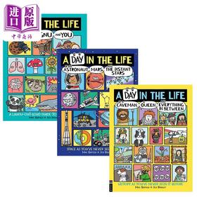 【中商原版】地球上的爆笑生活历史英文原版 幽默科普绘本3册套装 Mike Barfield A Day in the Life of 儿童知识图画书