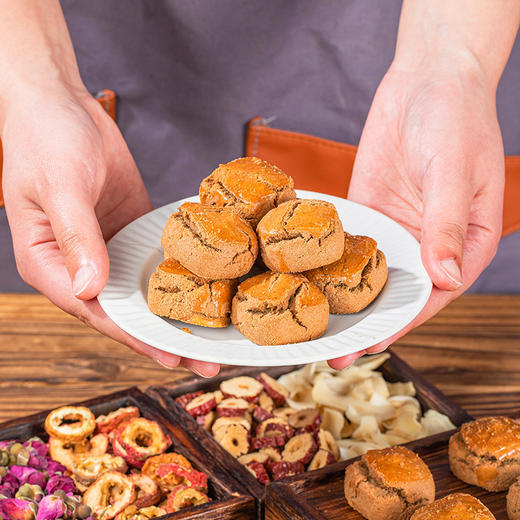 【第二罐半价！不单独添加蔗糖玫瑰甘舒糕】口感层次丰富，柔软细腻，口感鲜美，佛手糕玫瑰花糕点零食舒甘玉容糕点健康 商品图1