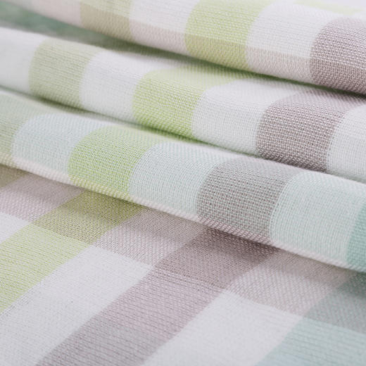 JD22420-N 无捻纱方格面巾组合（绿色蓝色） 商品图3