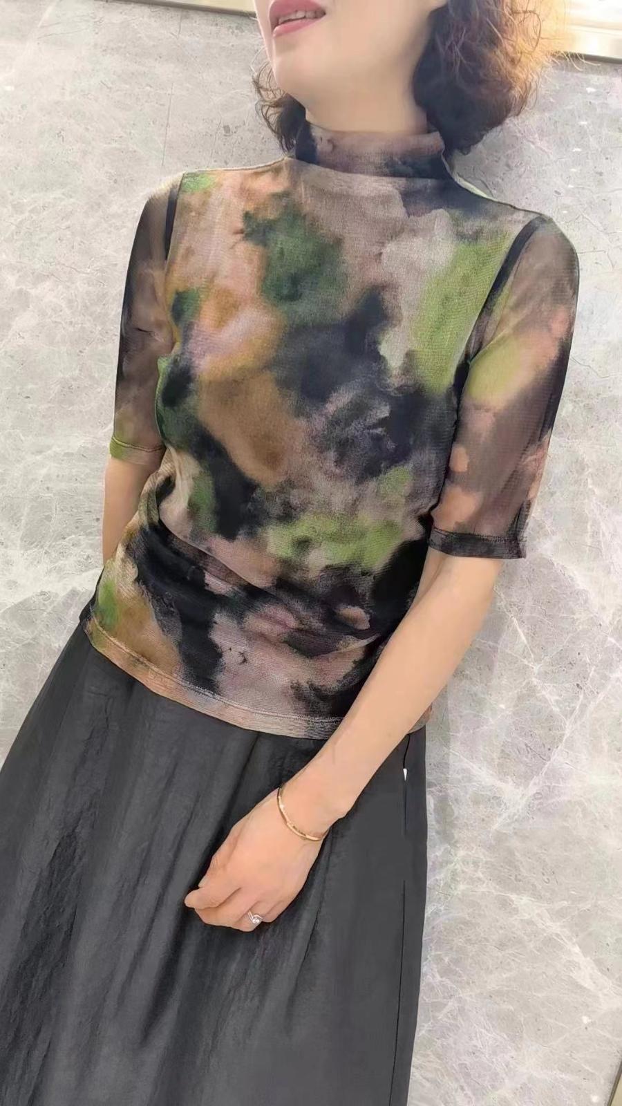 栀子白兰女上衣