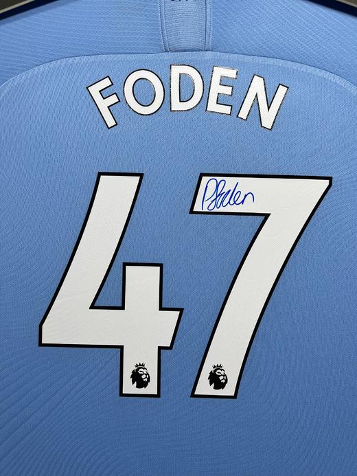 收藏系列 福登47号蓝色 19-20赛季 亲笔签名球衣 ICONS 商品图2