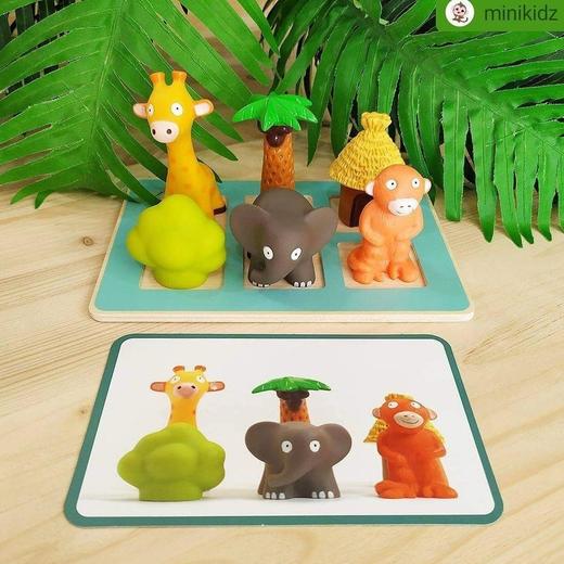 DJECO低幼益智小桌游空间游戏小动物排排队 商品图2